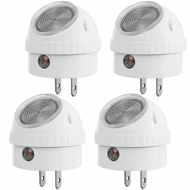 Dewenwils Plug in LED Night Lights with Auto Dusk to Dawn Sensor - White, Pack of 4