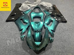 Pearl Green Black Fairing Kit for 2005 2006 Kawasaki Ninja ZX6R 636 ABS Bodywork - Bild 1 von 4