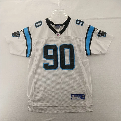 Reebok Carolina Panthers #90 Julius Peppers NFL Equipment Jersey Youth XL Cover