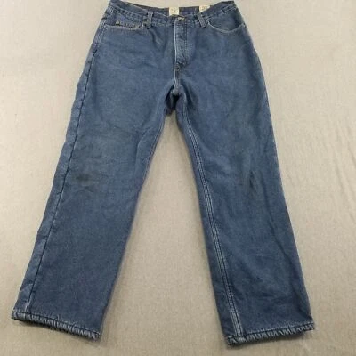 Red Head Brand Co. Джинсы мужские размер 35x30 синие темные вареные с флисовой подкладкой прочные - Изображение 1 из 4