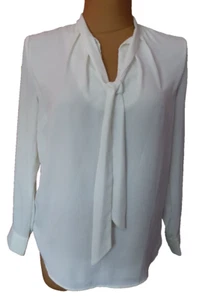H&M  Damen Bluse Gr.  40/42 Creme ( Vorderseite gefüttert ) - Bild 1 von 3