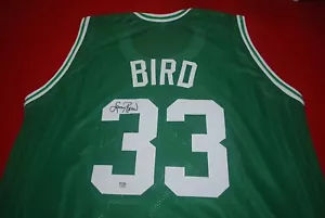 LARRY BIRD BOSTON CELTICS  Signed Jersey  PSA COA 3C88086 - Picture 1 of 3