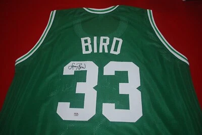 LARRY BIRD BOSTON CELTICS  Signed Jersey  PSA COA 3C88086 - Image 1 of 3