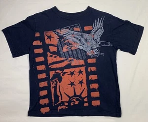 Jungen American Flag Eagle blau Shirt Größe Medium (8-10) - Bild 1 von 4