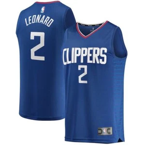 LA Clippers Kawhi Leonard Fanatics Blue Replica Jersey Icon Edition Mens New NBA - Picture 1 of 2
