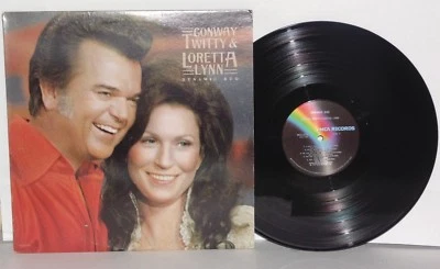Conway Twitty & Loretta Lynn Dynamic Duo LP 1977 MCA Records 2278 Country Vinyl - Image 1 of 3