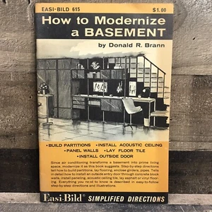 How to Modernize a Basement by Donald R. Brann  1966 Easi-Bild #615 *50 Pages* - Bild 1 von 12