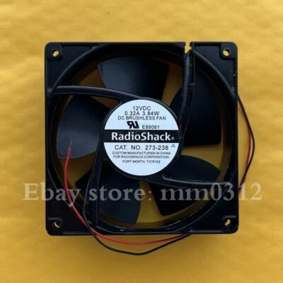 1pcs  RADIOSHACK COOLING FAN CAT.NO.273-238 fan DC12V 3.84W - Image 1 of 2