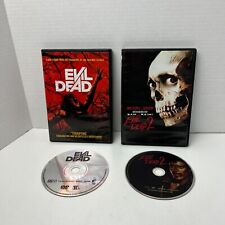 Evil Dead 1 & 2 DVD Bruce Campbell Ellen Sandweiss Lot Of 2