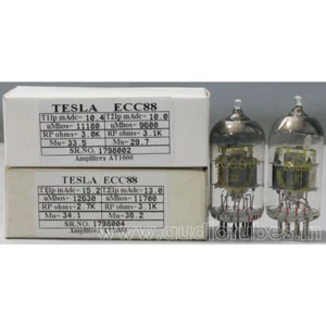 1MP 6DJ8 ECC88 Tesla made in U.S.A. Amplitrex tested #1798002 1798004 - Picture 1 of 9
