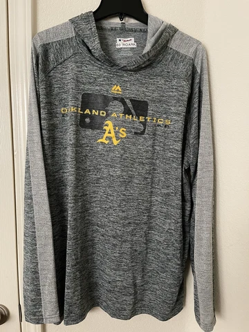 Oakland Ahtletics A's Majestic Team Issued Training Hoodie Authentic XL MLB Cover