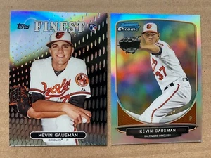 Kevin Gausman RC Lote 2013 Bowman cromo refractor #TP-8 y mejor refractor #21 - Imagen 1 de 2