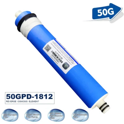 RO Membrane,50GPD Reverse Osmosis 1.8x12"Water Filter Replacement for Under Sink - Image 1 of 4