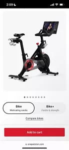 Peloton Bike : PL01 Indoor Stationary Exercise Bike - Black - Picture 1 of 5