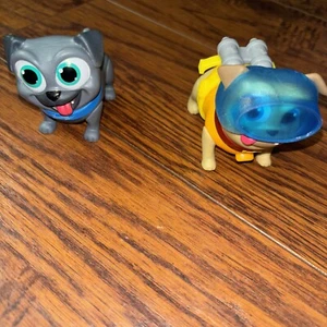 Disney Welpen Hundefreunde Figuren Lot Leuchtrolle funktionstüchtig und Bingo - Bild 1 von 3