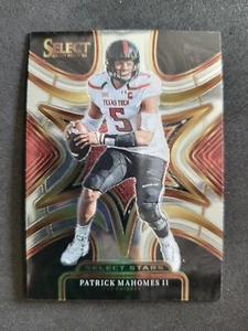 2023 Panini Select Draft Picks, Patrick Mahomes, Select Stars, Red Raides - Bild 1 von 2