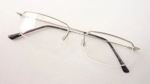 Gafas ultraligeras montura solo borde superior metal plata Hamilton gafas de hombre talla M - Imagen 1 de 4
