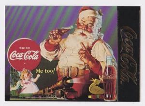 COCA COLA 1995 SERIE 4 GOLDFOLIE 1936 SANTA CLAUS EINSTECKKARTE #S-32 - Bild 1 von 2