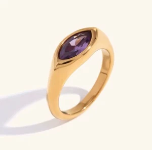 Anello ZARD ametista in oro 18 carati Vermeil - Foto 1 di 5