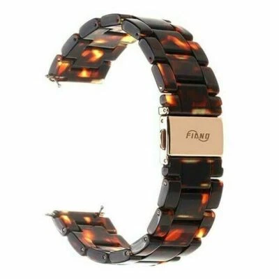 Correa de reloj pulsera de resina de tortuga de liberación rápida pulseras de 20 mm 22 mm de ancho Foto 1 de 4