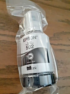 Impresora BOTELLA DE TINTA EPSON 502 ECOTANQUE NEGRA NUEVA SELLADA - Imagen 1 de 3