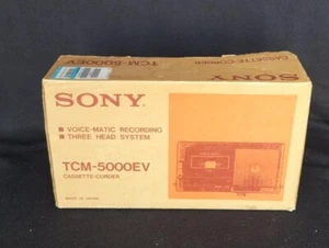 Sony TCM-5000EV Cassette Recorder Portable Player Audio AS-IS with BOX - Picture 1 of 19