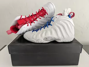 Nike Little Posite One GS White USA Moon NASA DJ4024 001 Youth Shoe Size 5.5Y - Picture 1 of 12