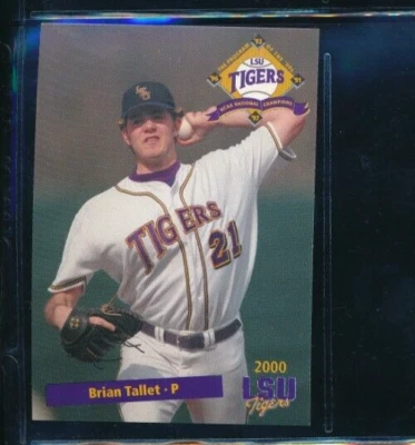 2000 LSU Tigers Baseball Card team issue #13 Brian Tallet very rare 16 MLB winss - Image 1 of 2