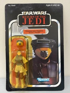 Star Wars ROTJ LEIA BOUSHH DISGUISE Vintage Kenner Action Figure-UNPUNCHED- NIB - Picture 1 of 10