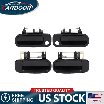 For Toyota Camry 92-96 4x Exterior Door Handles Front Rear Left Right Outer - Image 1 of 4