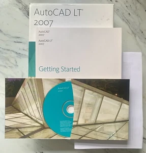 5-SEATS AutoCAD LT 2007 Software Box Installation Media Serial No 2 x Keys USED - Picture 1 of 2