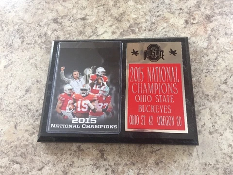 Ohio state buckeyes National Champions  8X6inch engraved plaque! Cover