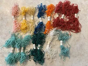 Lot of 16 Vintage Punch Embroidery Floss - Multiple colors- Unknown Brand - Picture 1 of 7