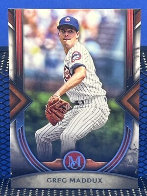 2022 Topps Museum Collection GREG MADDUX Chicago Cubs Base 30 - Image 1 of 2