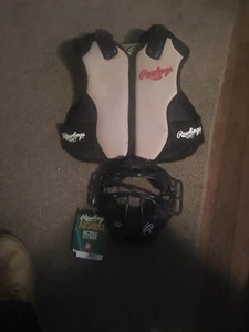 Rawlings Pwm-y Ages 5/12 Mask And  Cp 950ub  Chest Protector - Picture 1 of 4