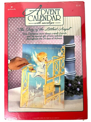 HALLMARK Christmas The Littlest Angel Advent Calendar w/Envelope Vintage SEALED - Image 1 of 2