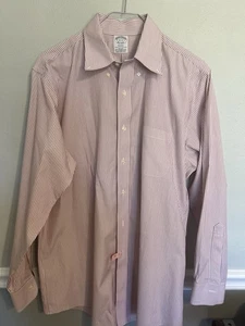 Brooks Brothers Regent Dress Shirt Striped Long Sleeve Mens Size 16 33 - Picture 1 of 4