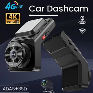 4K 4G LTE Car Dash Cam Vehicle DVR GPS Logger G-sensor Recorder 24 Hours Parking - Picture 1 of 24