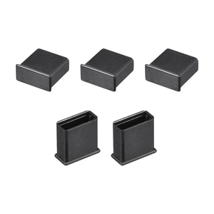 5pcs Female USB 2.0 Anti-Dust Stopper Cap Cover for Male USB 2.0 Port Black - Bild 1 von 5