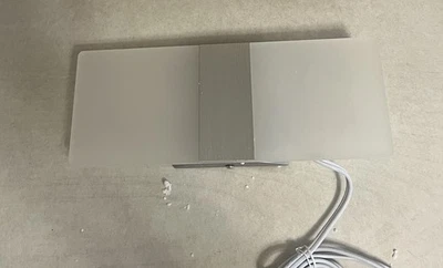 Wall Sconce Plug In Modern Frosted Glass 12w Wall Mounted Light 3000k  White 11" - Image 1 of 4