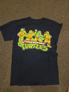 Vintage Teenage Mutant Ninja Turtles  Blue T-Shirt  Men's Size Small   - Picture 1 of 4