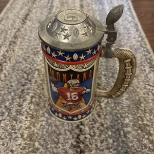 Joe Montana 49ers Super Bowl XXIII Cerveza Stein Tankard "The Comeback Kid" Nueva Caja - Imagen 1 de 8