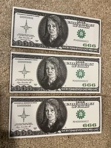 Ghost Band Money Bills - Mummy Dust Dollar Bill - Papa Emeritus Rare Tour Item 3 - Picture 1 of 2