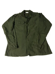 Vintage US Army Military Utility Shirt M olivgrün USA - Bild 1 von 6