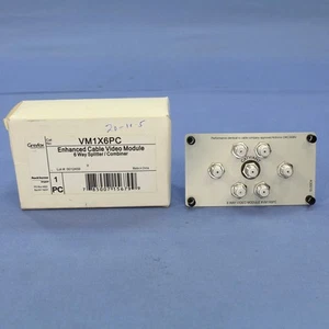 Pass and Seymour 1x6 Enhanced Cable Video Distribution Splitter Module VM1X6PC - Imagen 1 de 6
