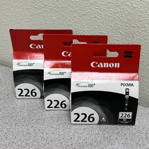 3x Canon 226 Black Ink CLI-226BK OEM Genuine Original - Picture 1 of 7