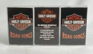 HARLEY DAVIDSON Cassette Tape Lot x3 Road Songs & American Motorcycle Soundtrack - Picture 1 of 11