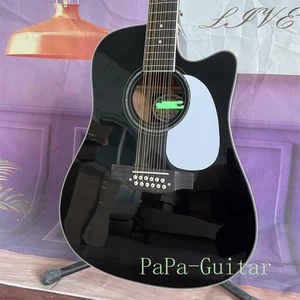 Guitarra Acústica Takamine Negra de 12 Cuerdas Diapasón de Palisandro Cortado Envío Rápido - Imagen 1 de 8