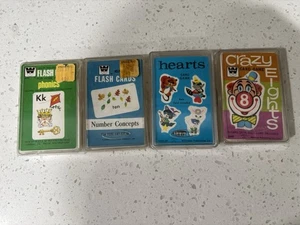 Vintage Whitman Phonics Flashcards & Card Games w/ Plastic Cases - Picture 1 of 24