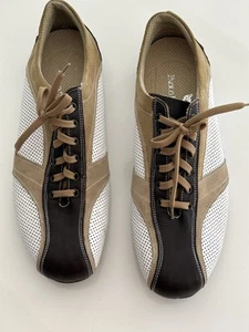 Italienische handgefertigte niedrige Fahrschuhe von PAOLO DA PONTE L-Leder Turnschuhe US10 - Bild 1 von 8